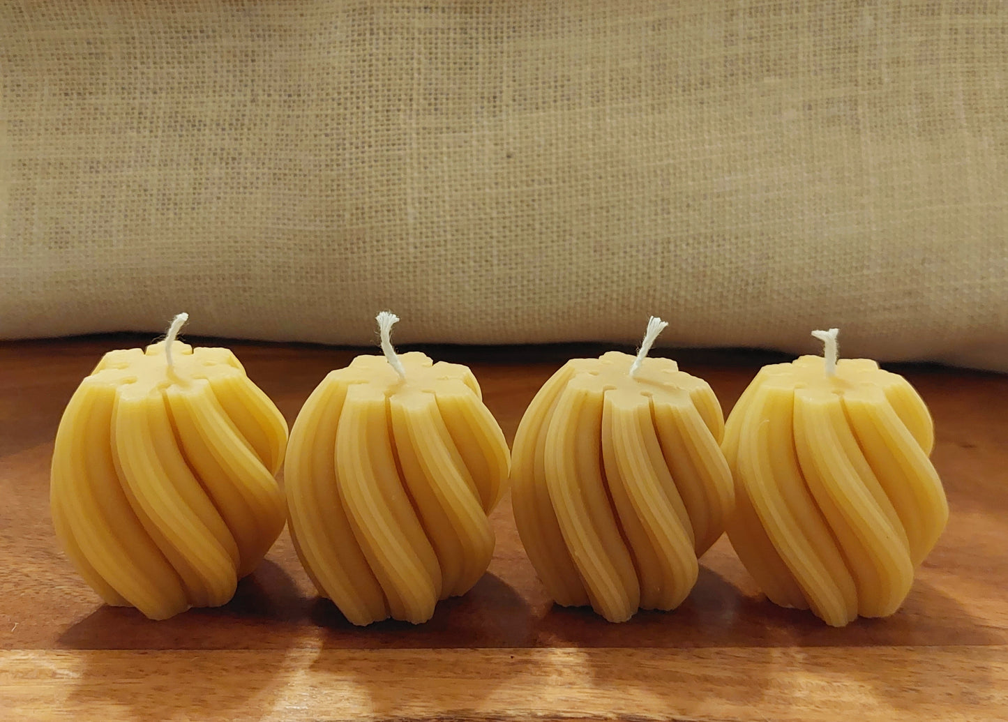 Twist pillar candle