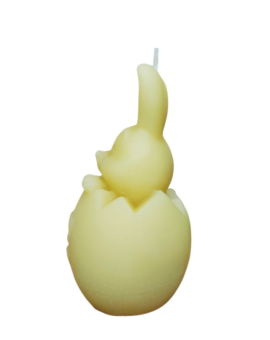 Happy Easter bunny candle
