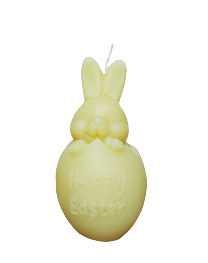 Happy Easter bunny candle
